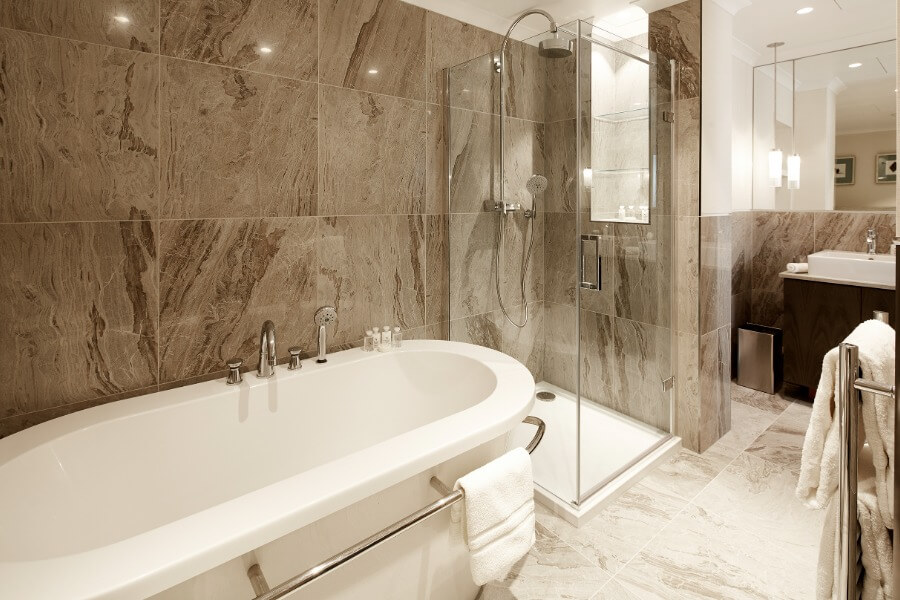 InnClusive’s apartment at Hyde Park Gate, London - bathroom