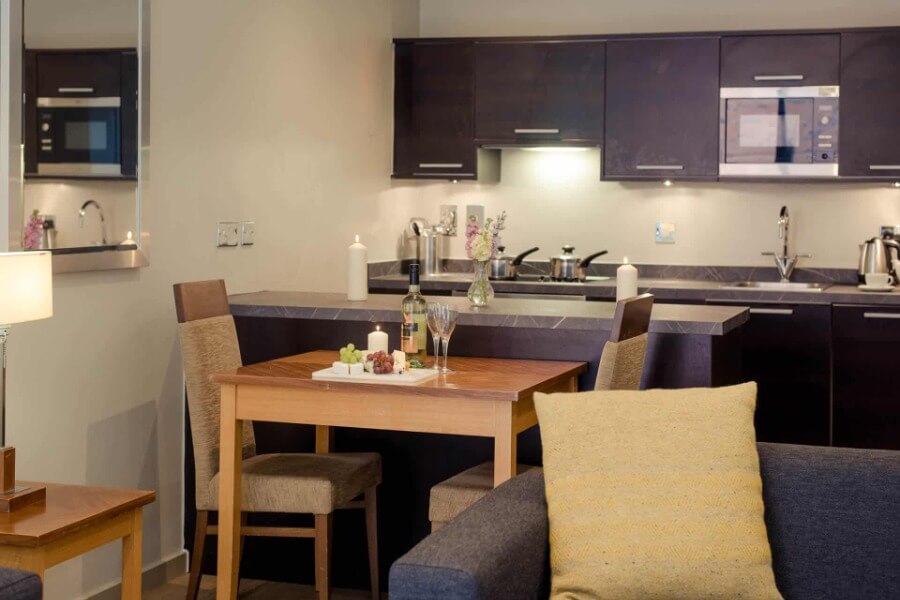 InnClusive’s apartment at Shudehill, Manchester- Kitchen