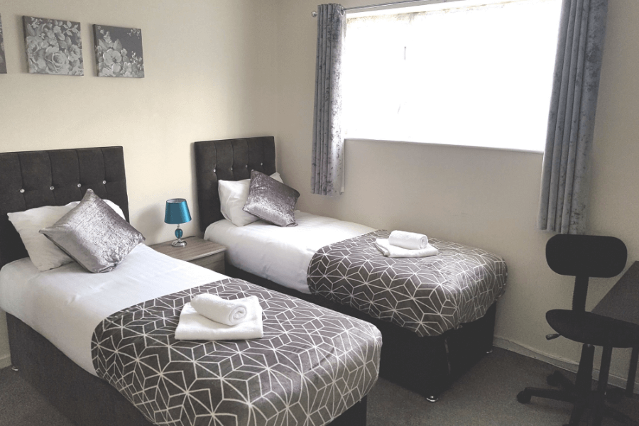 InnClusive’s apartment at Outfield, Peterborough - bedroom