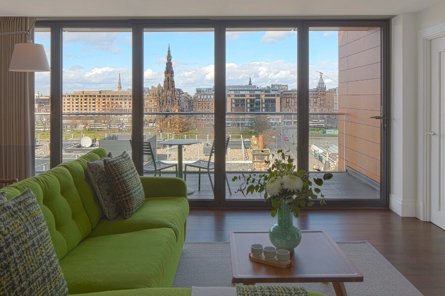 InnClusive’s apartment at Old Town Chambers, Edinburgh - living area
