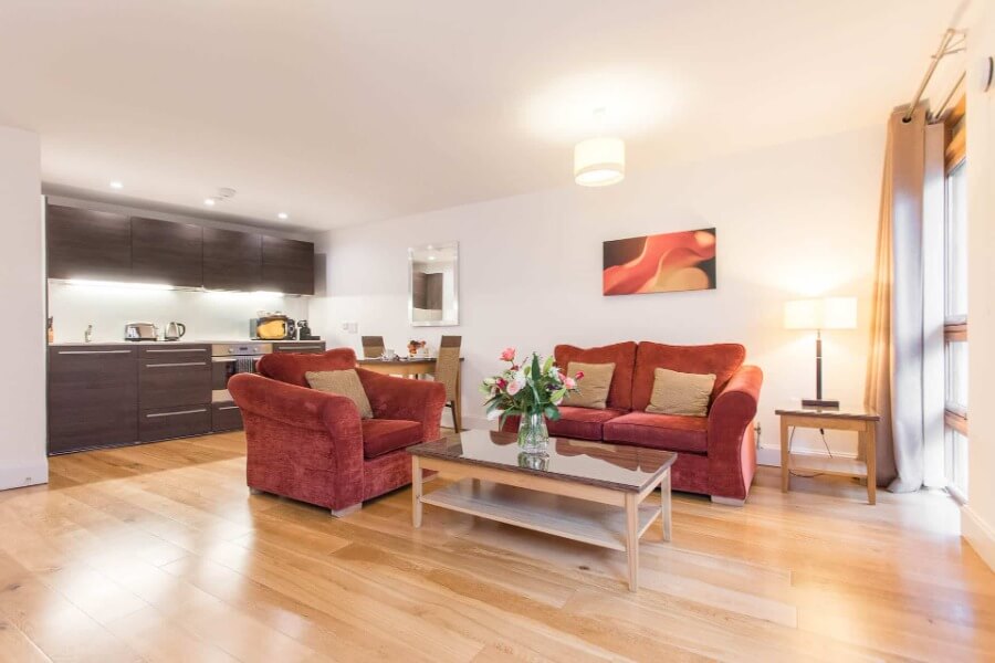 InnClusive’s apartment at Cabot Circus, Bristol - Living Area