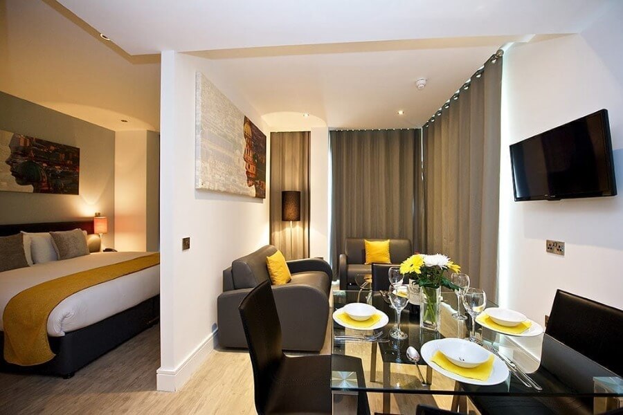 InnClusive’s apartment at Greenwich High Road, London - living area