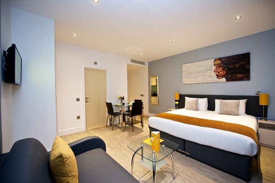 InnClusive’s apartment at Greenwich High Road, London - living area
