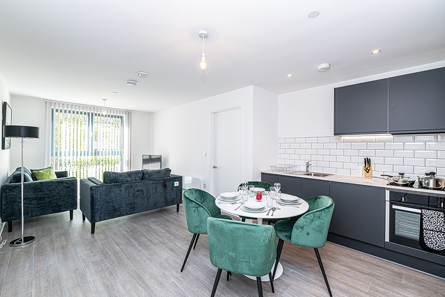 InnClusive's apartment at Talbot Road in Manchester - Kitchen dining living