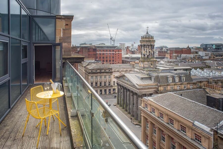 InnClusive’s apartment at George Street, Glasgow - Balcony