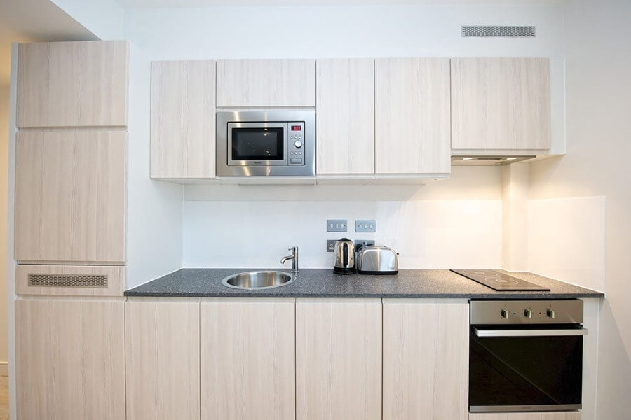 InnClusive’s apartment at Barbican Centre, York - Kitchen